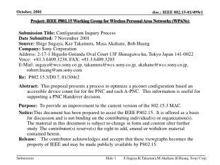 Project: IEEE P802.15 Working Group for Wireless Personal Area Networks (WPANs)