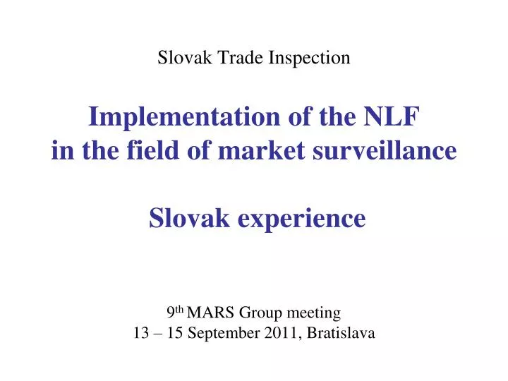 slovak trade inspection