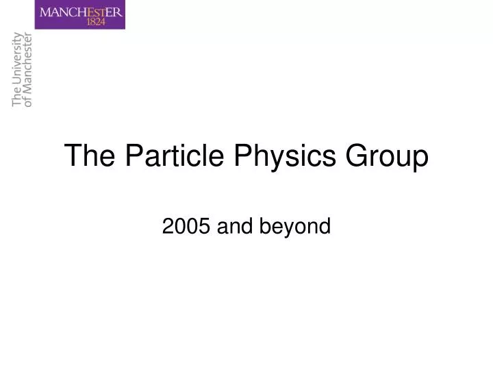 the particle physics group