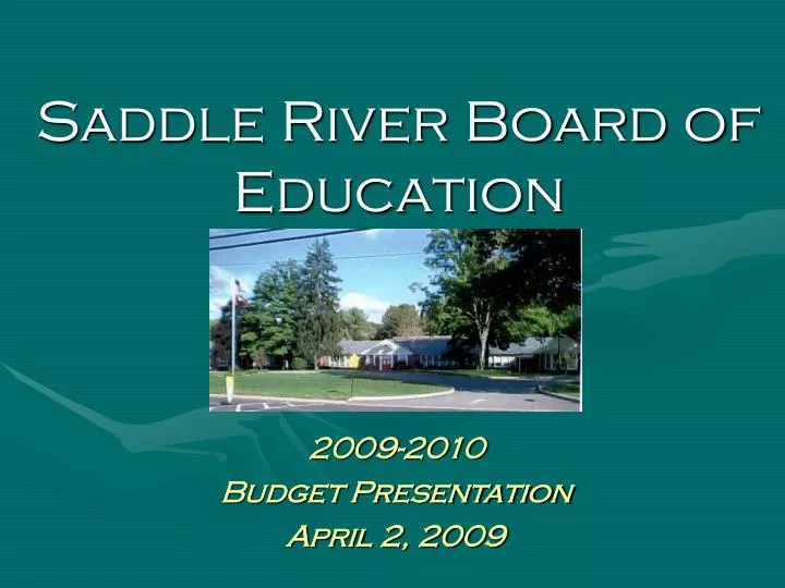 saddle river board of education