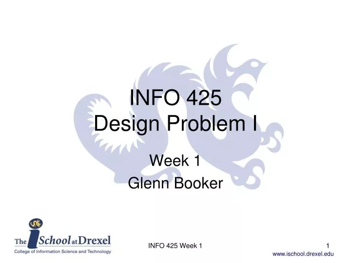 info 425 design problem i
