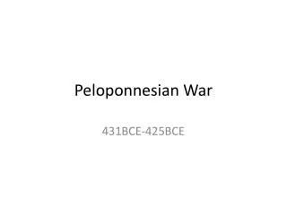 Peloponnesian War