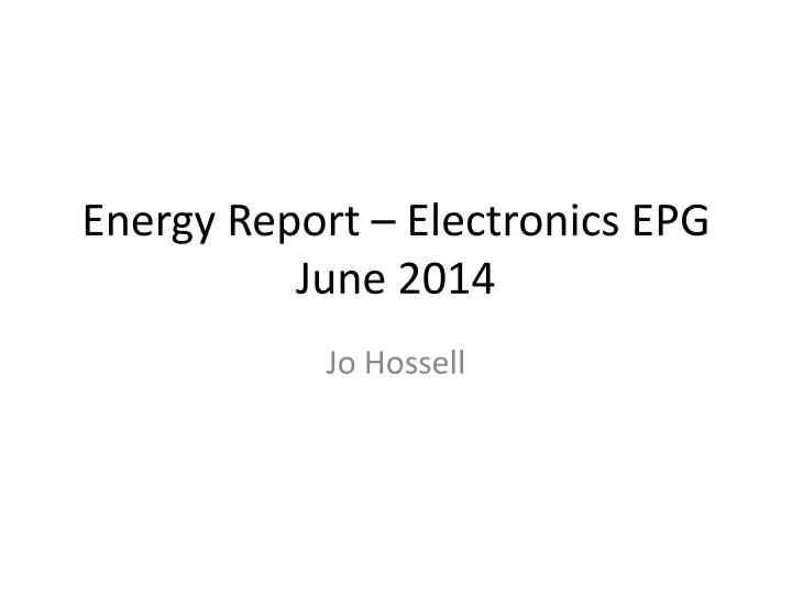 energy report electronics epg june 2014