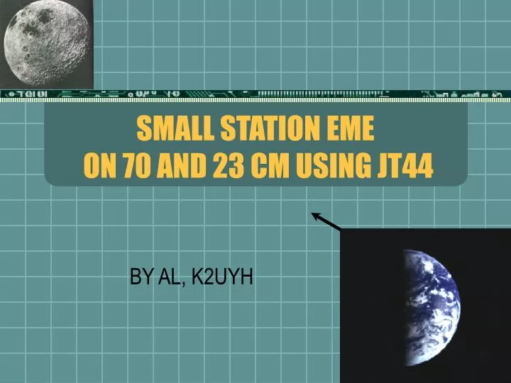small station eme on 70 and 23 cm using jt44