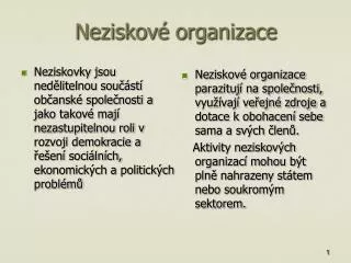 neziskov organizace