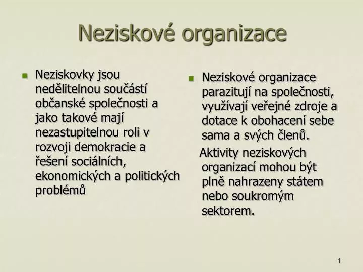 neziskov organizace