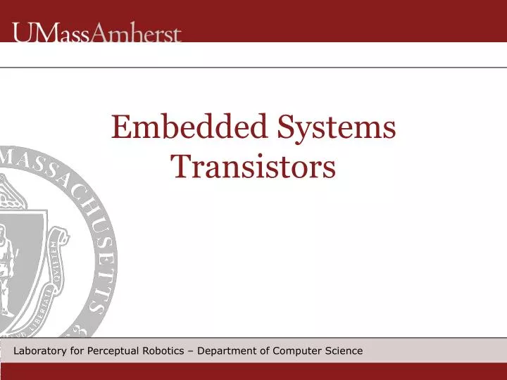 embedded systems transistors
