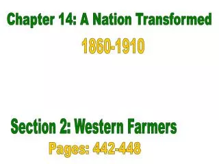 Chapter 14: A Nation Transformed