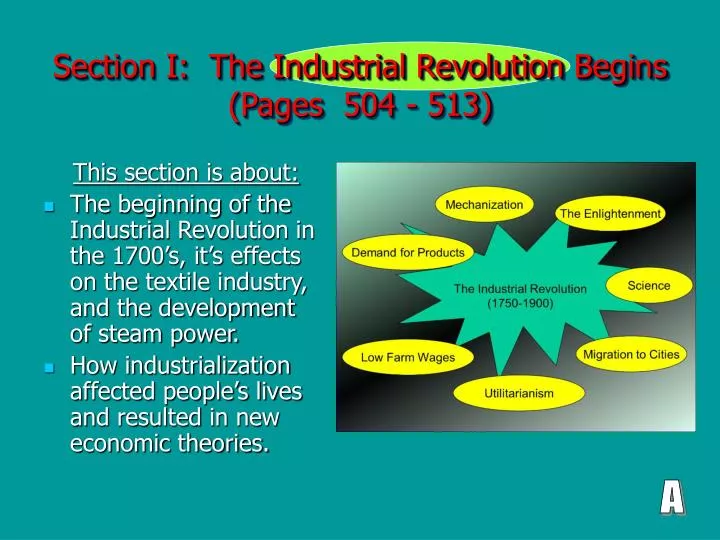 section i the industrial revolution begins pages 504 513