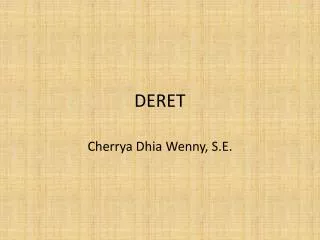 deret