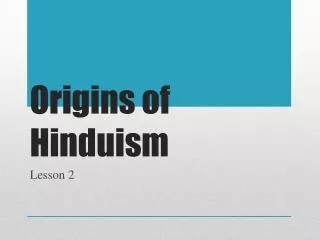 Origins of Hinduism