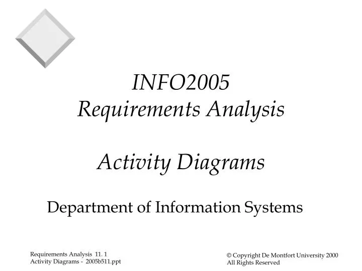 info2005 requirements analysis activity diagrams
