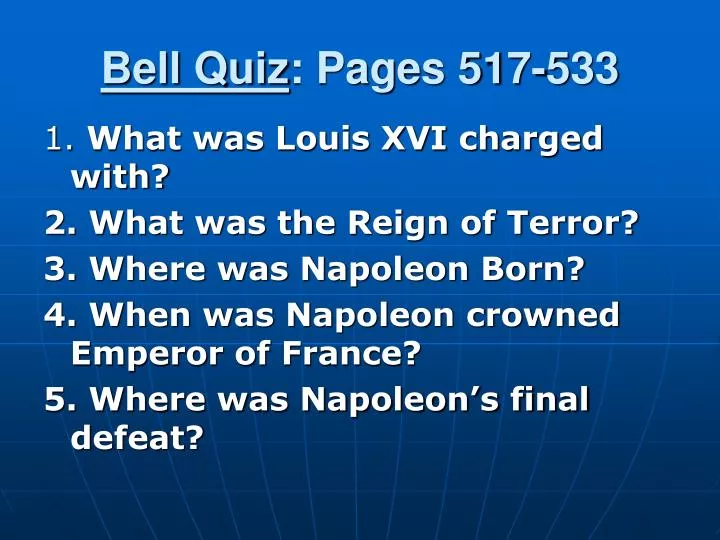 bell quiz pages 517 533