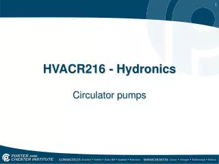 HVACR216 - Hydronics