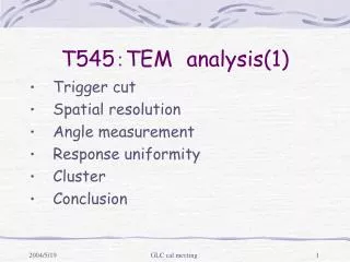 T545 ? TEM analysis(1)