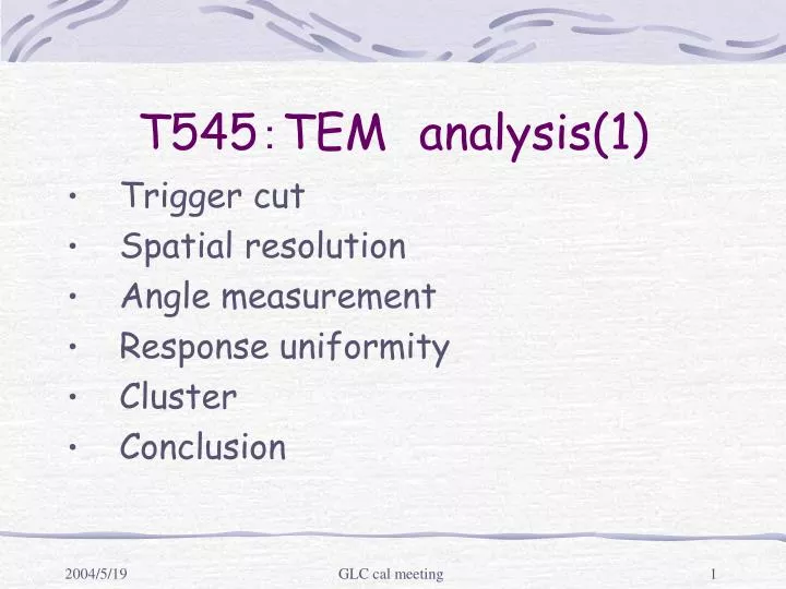 t545 tem analysis 1