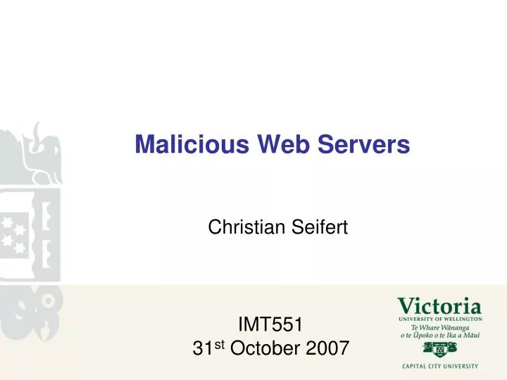 malicious web servers