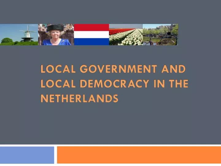 local government and local democracy in the netherlands