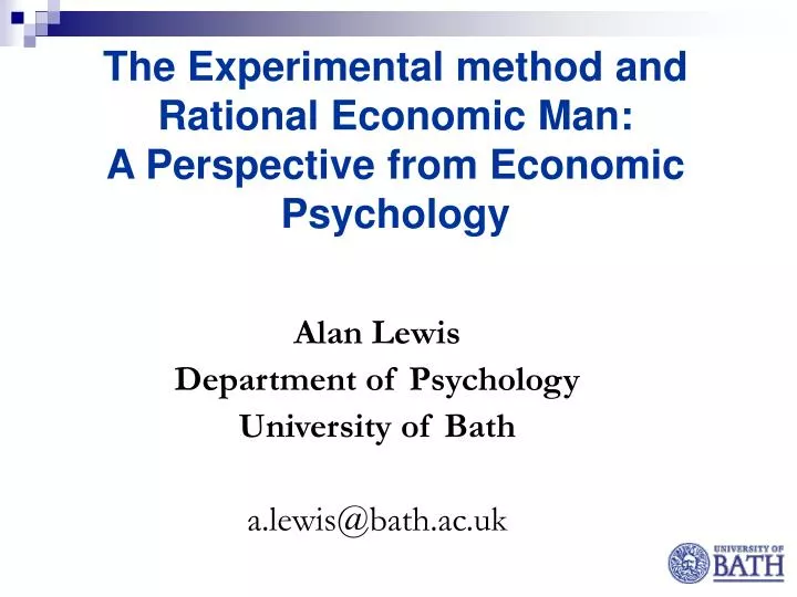 alan lewis department of psychology university of bath a lewis@bath ac uk