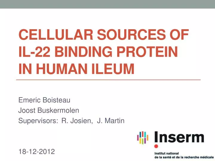 cellular sources of il 22 binding protein in human ileum