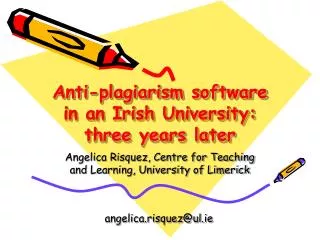 Anti-plagiarism software in an Irish University: three years later