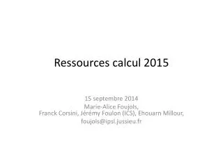 ressources calcul 2015