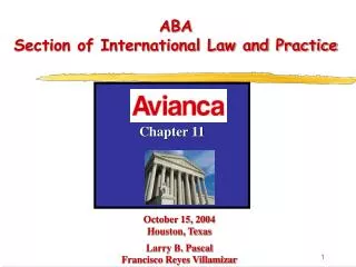 October 15, 2004 Houston, Texas Larry B. Pascal Francisco Reyes Villamizar