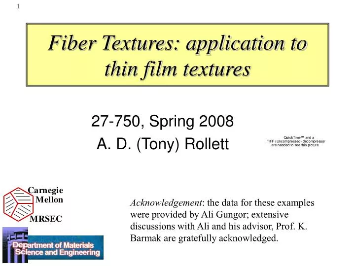 fiber textures application to thin film textures