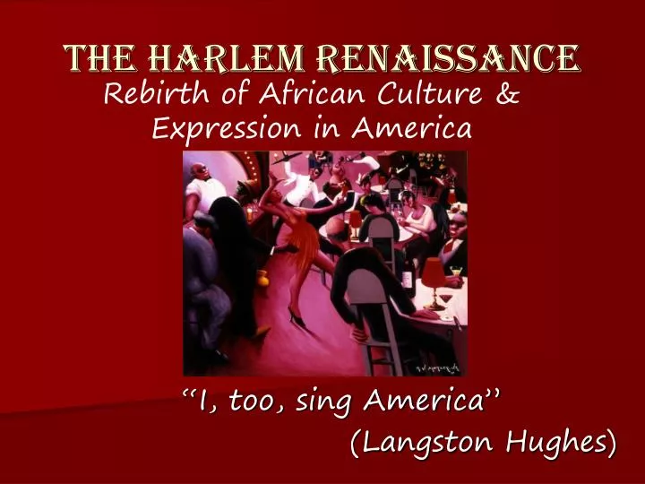 the harlem renaissance