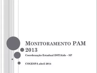 monitoramento pam 2013
