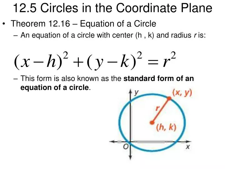 12 5 circles in the coordinate plane