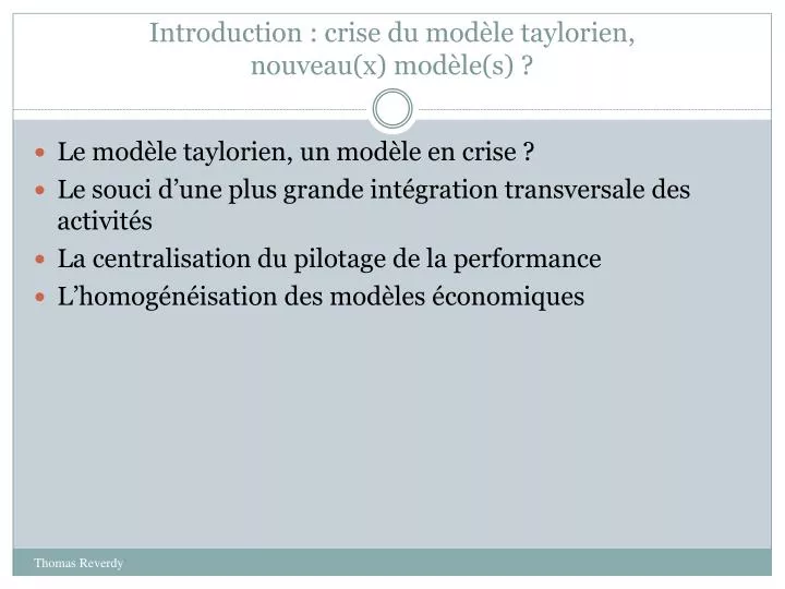 introduction crise du mod le taylorien nouveau x mod le s