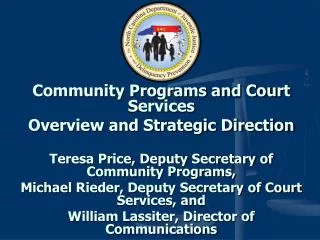 Community Programs and Court Services Overview and Strategic Direction
