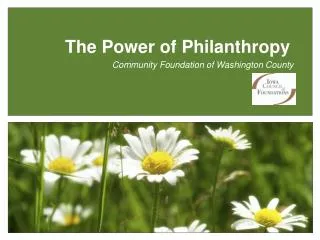 The Power of Philanthropy