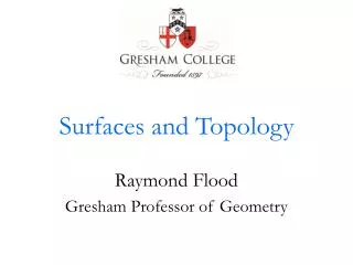 Surfaces and Topology