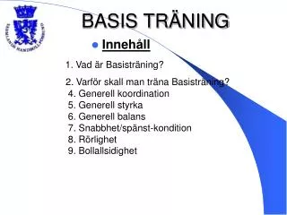 basis tr ning