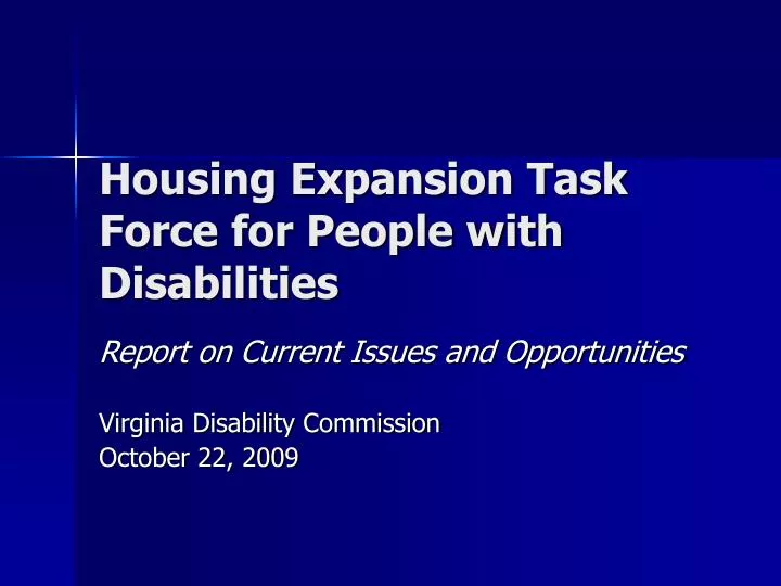 housing expansion task force for people with disabilities