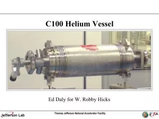 C100 Helium Vessel