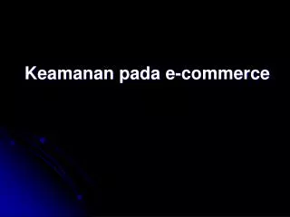 keamanan pada e commerce