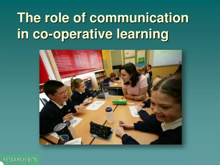 the role of communication in co operative learning