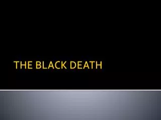 the black death