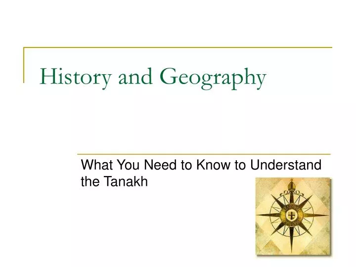history and geography