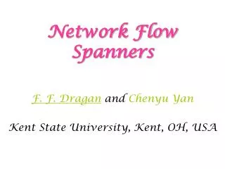Network Flow Spanners