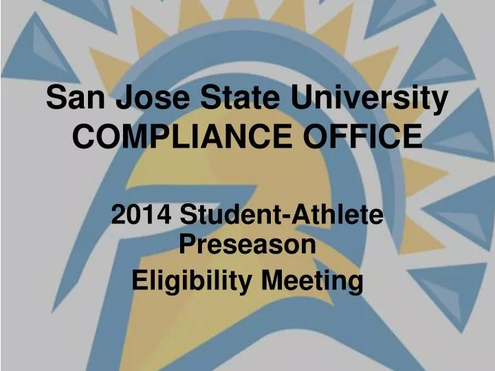 san jose state university compliance office