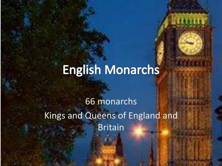 english monarchs