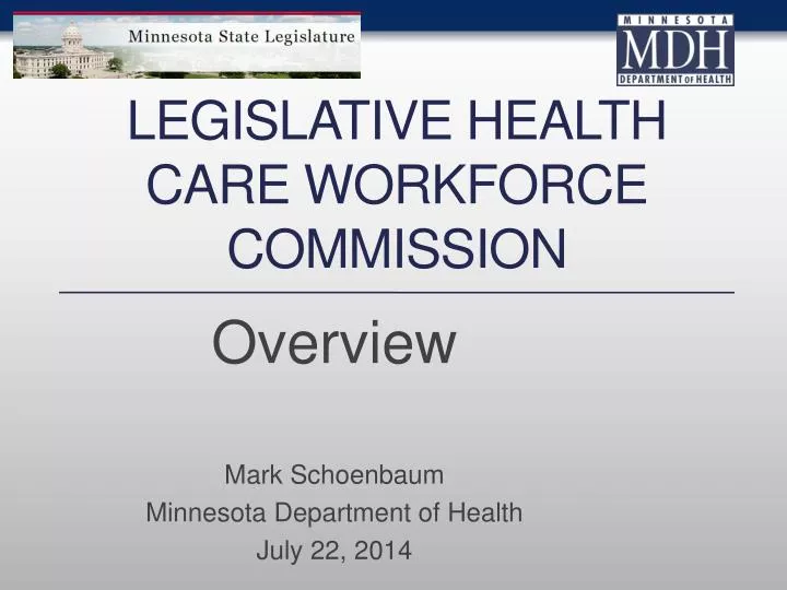 legislative health care workforce commission