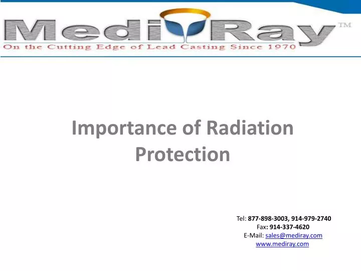 importance of radiation protection