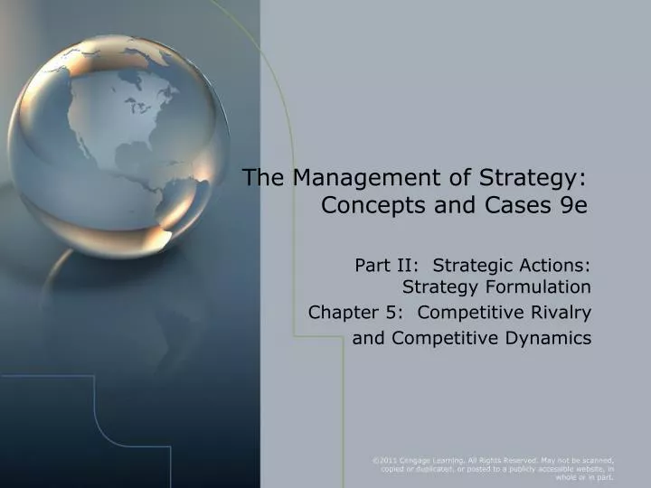 the management of strategy concepts and cases 9e