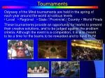 Tournaments - slide 1