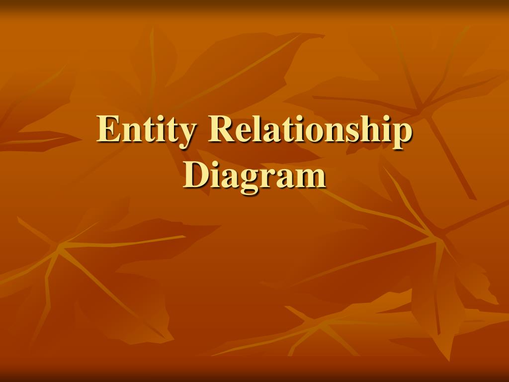 PPT - Entity Relationship Diagram PowerPoint Presentation, free ...